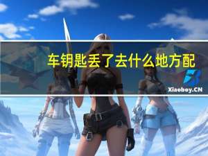 车钥匙丢了去什么地方配
