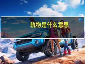 轨物是什么意思