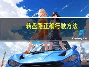 转盘路正确行驶方法