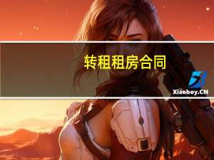 转租租房合同