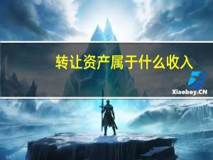 转让资产属于什么收入