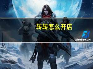 转转怎么开店