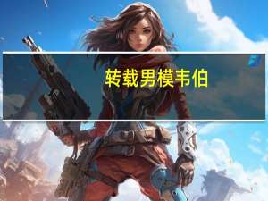 转载男模韦伯