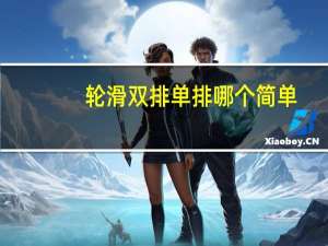 轮滑双排单排哪个简单