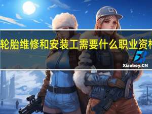 轮胎维修和安装工需要什么职业资格证吗