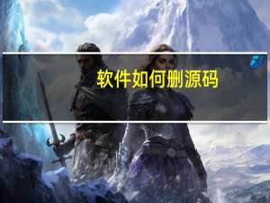 软件如何删源码