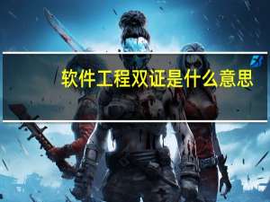 软件工程双证是什么意思