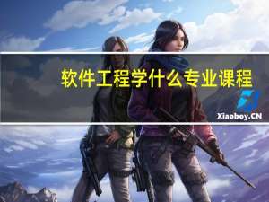 软件工程学什么专业课程（软件工程专业有哪些课程）