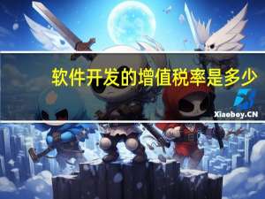 软件开发的增值税率是多少