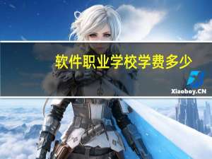 软件职业学校学费多少