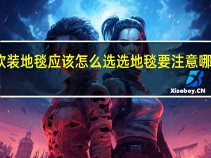 软装地毯应该怎么选 选地毯要注意哪些问题