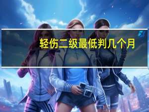 轻伤二级最低判几个月