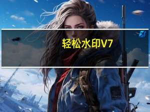 轻松水印 V7.0.3 绿色特别版（轻松水印 V7.0.3 绿色特别版功能简介）
