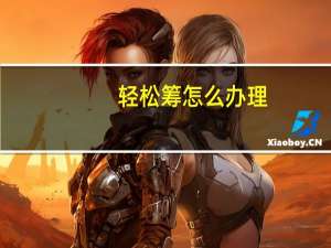 轻松筹怎么办理