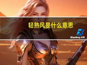 轻熟风是什么意思