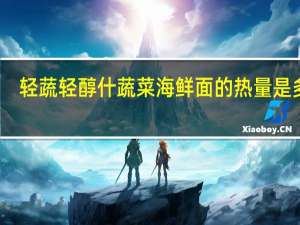 轻蔬 轻醇什蔬菜海鲜面的热量是多少