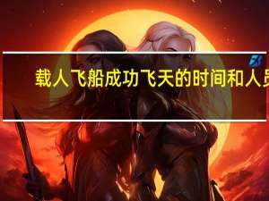 载人飞船成功飞天的时间和人员