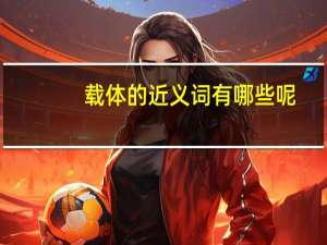 载体的近义词有哪些呢（载体的近义词）