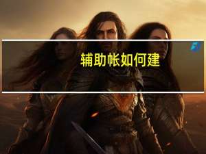 辅助帐如何建