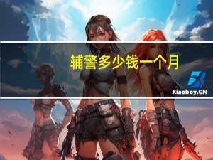 辅警多少钱一个月