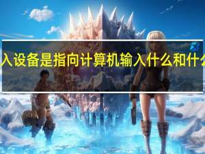 输入设备是指向计算机输入什么和什么的设备（输入设备）