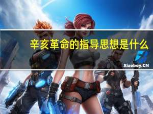 辛亥革命的指导思想是什么