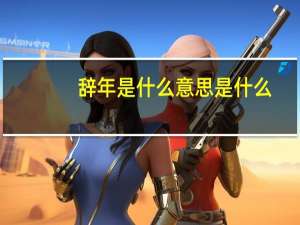 辞年是什么意思是什么