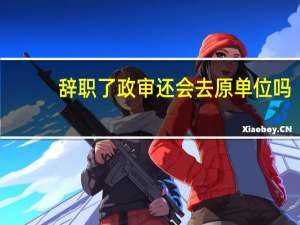 辞职了政审还会去原单位吗