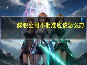 辞职公司不批准应该怎么办