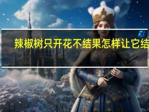 辣椒树只开花不结果怎样让它结果