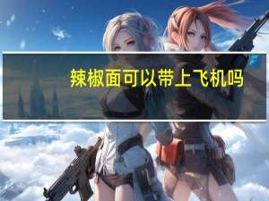 辣椒面可以带上飞机吗
