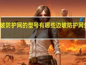 边坡防护网的型号有哪些 边坡防护网生产厂家