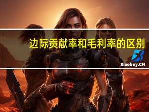 边际贡献率和毛利率的区别（边际贡献率公式）