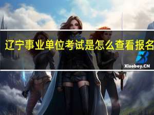 辽宁事业单位考试是怎么查看报名人数