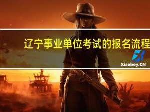 辽宁事业单位考试的报名流程