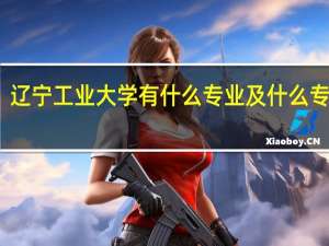 辽宁工业大学有什么专业及什么专业好