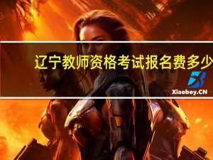 辽宁教师资格考试报名费多少