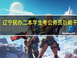 辽宁民办二本学生考公务员后能干什么