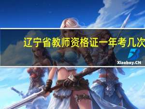辽宁省教师资格证一年考几次