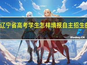 辽宁省高考学生怎样填报自主招生的志愿