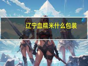 辽宁血糯米什么包装
