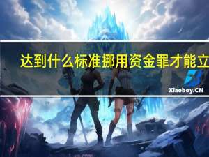 达到什么标准挪用资金罪才能立案