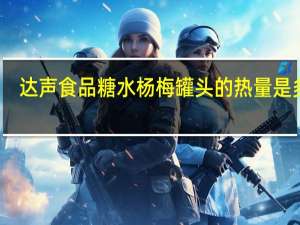 达声食品 糖水杨梅罐头的热量是多少