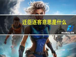 迁臣逐客意思是什么