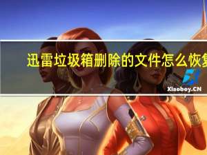 迅雷垃圾箱删除的文件怎么恢复（迅雷垃圾箱）