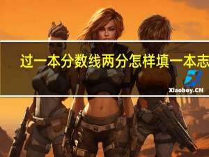 过一本分数线两分怎样填一本志愿