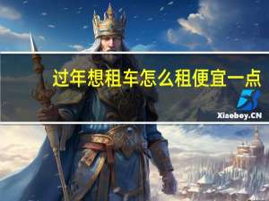 过年想租车怎么租便宜一点
