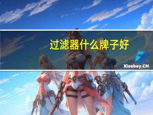 过滤器什么牌子好