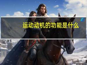 运动动机的功能是什么