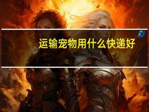 运输宠物用什么快递好